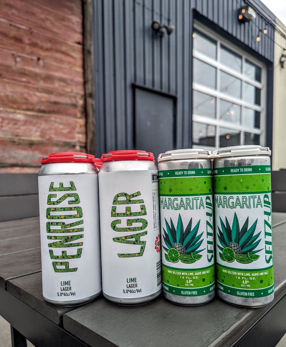 Two Patio Crushers released today in the taproom: Lime Lager and Margarita Seltz-Up!

#Penrose #SeltzUp #LimeLager