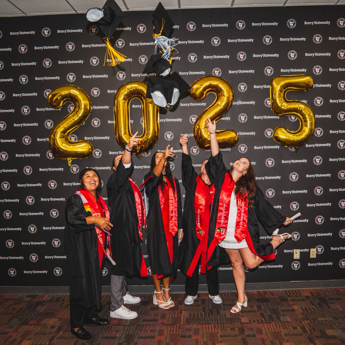 Swinging bats, scoring goals, and now tossing caps — our Spring student-athletes just crossed the ultimate finish line at the Spring Sports Commencement Ceremony! Here's to your next chapter on and off the field. 🎉 #BarryU