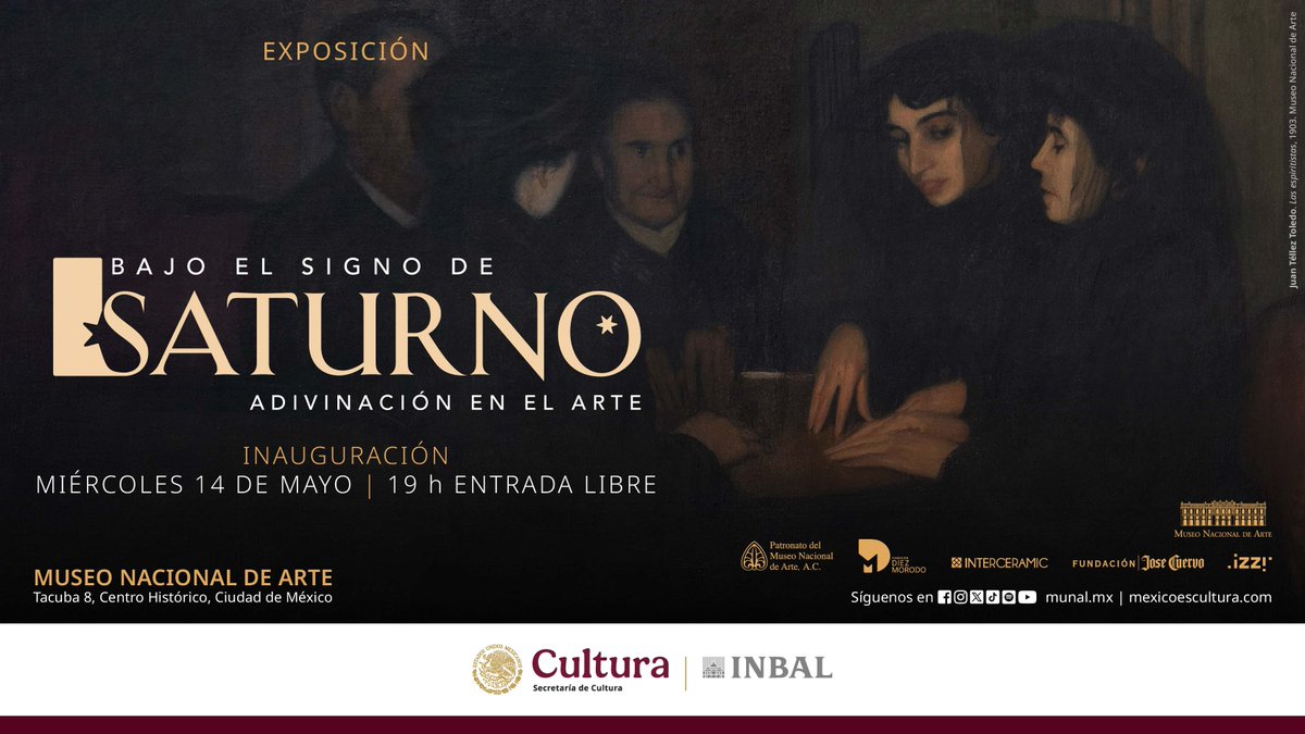 MUNALmx's tweet image. La exhibición “Bajo el signo de Saturno. Adivinación en el arte” propone una nueva revisión de la #ColecciónMUNAL a través de las tradiciones esotéricas como el espiritismo, la clarividencia, la astrología, la quiromancia y la cartomancia, temas que se transforman y resignifican…