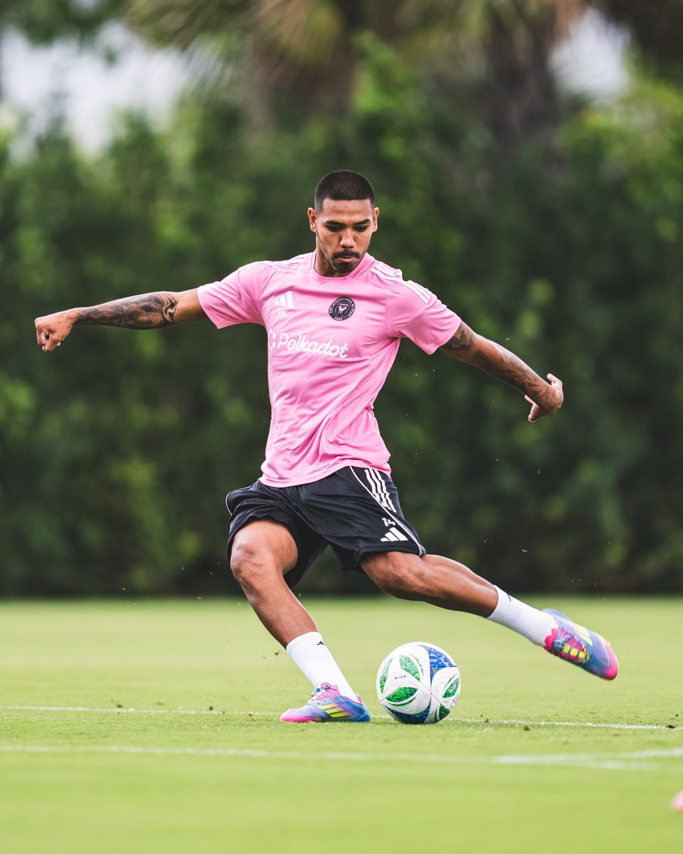 InterMiamiCF's tweet photo. Back in @MLS action tomorrow 💥 

Secure your tickets here: https://t.co/UJrz8tLw7f https://t.co/jYpZ5rPhF0