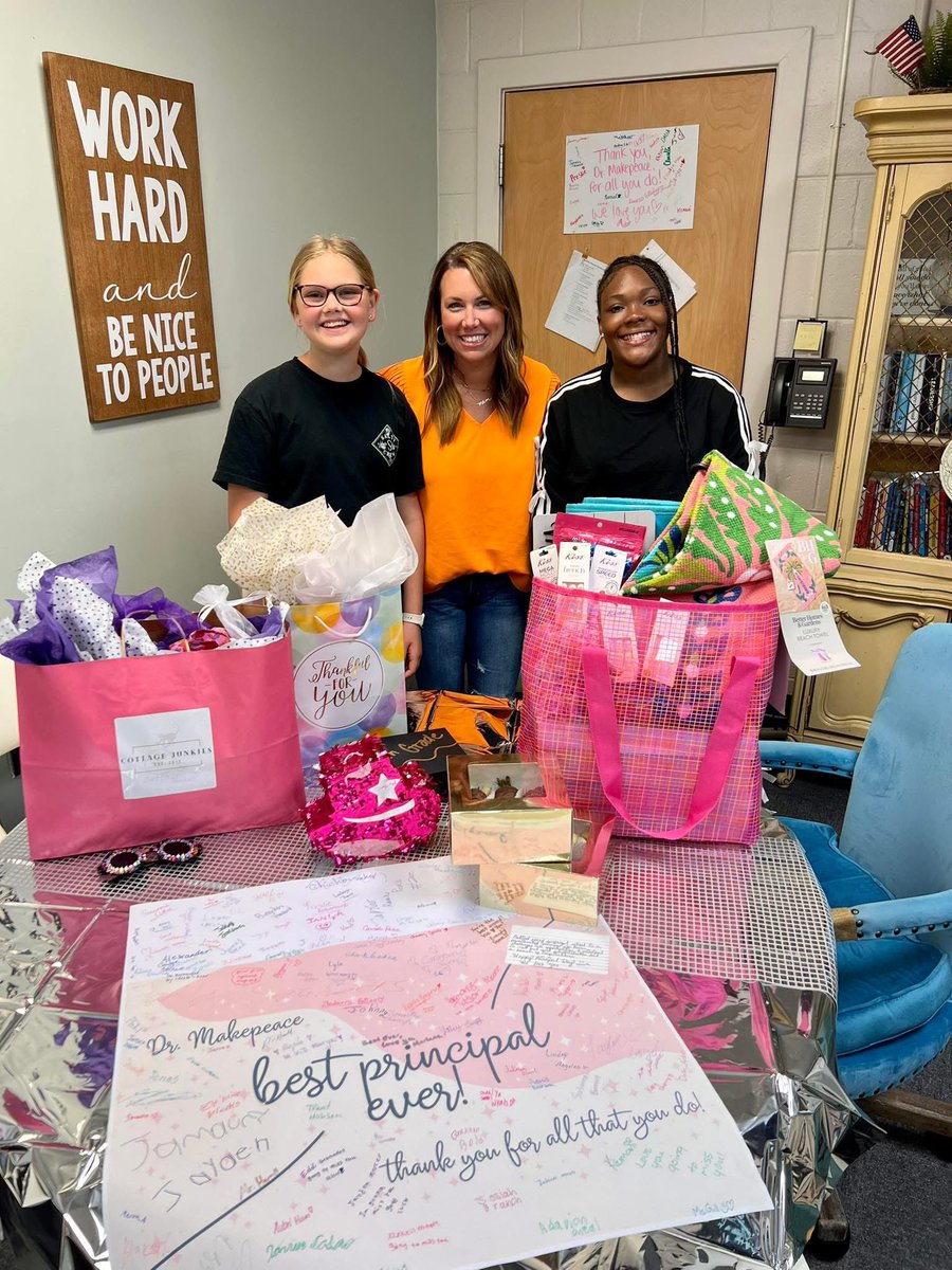 On National School Principal Appreciation Day, we proudly celebrate Dr. Makepeace — a dedicated, passionate, and supportive leader who brings a positive spirit to everything-Thanks, Dr. Makepeace, for your unwavering leadership and heart. You make a difference every single day!