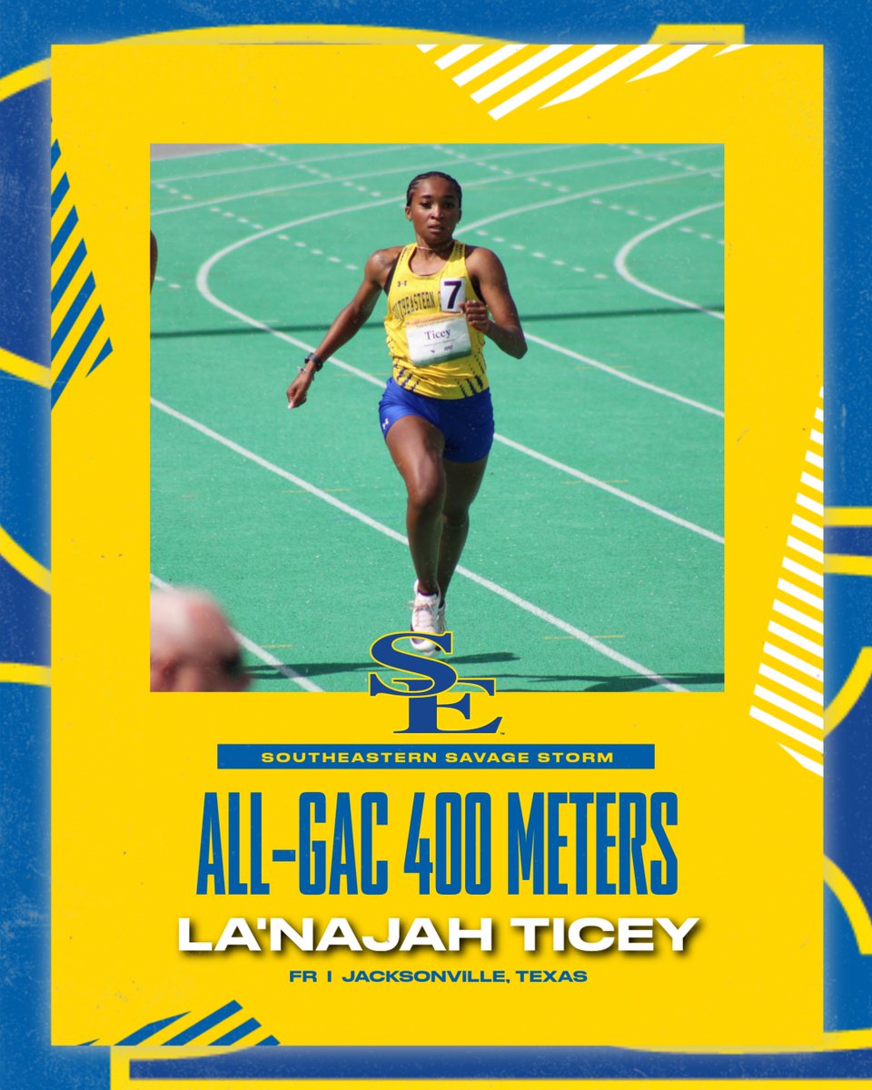 Southeastern Athletics (@gosoutheastern) on Twitter photo Two more All-GAC Performances with La'Najah Ticey finishing 6th and Madison Rowe 7th in the 400 meters!
<a href="/SavageStormXCTF/">Southeastern Oklahoma State XC/TF</a> | #GoSoutheastern | #TakeCover Two more All-GAC Performances with La'Najah Ticey finishing 6th and Madison Rowe 7th in the 400 meters!
<a href="/SavageStormXCTF/">Southeastern Oklahoma State XC/TF</a> | #GoSoutheastern | #TakeCover