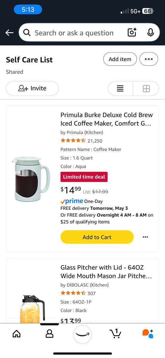mrssteachct's tweet image. Happy Friday!
This week has been long and #teachertired is in full effect! Two of my dream items are on sale from my Self Care List. Anyone else have dream items on sale?! #SelfCare
amazon.com/hz/wishlist/ls…