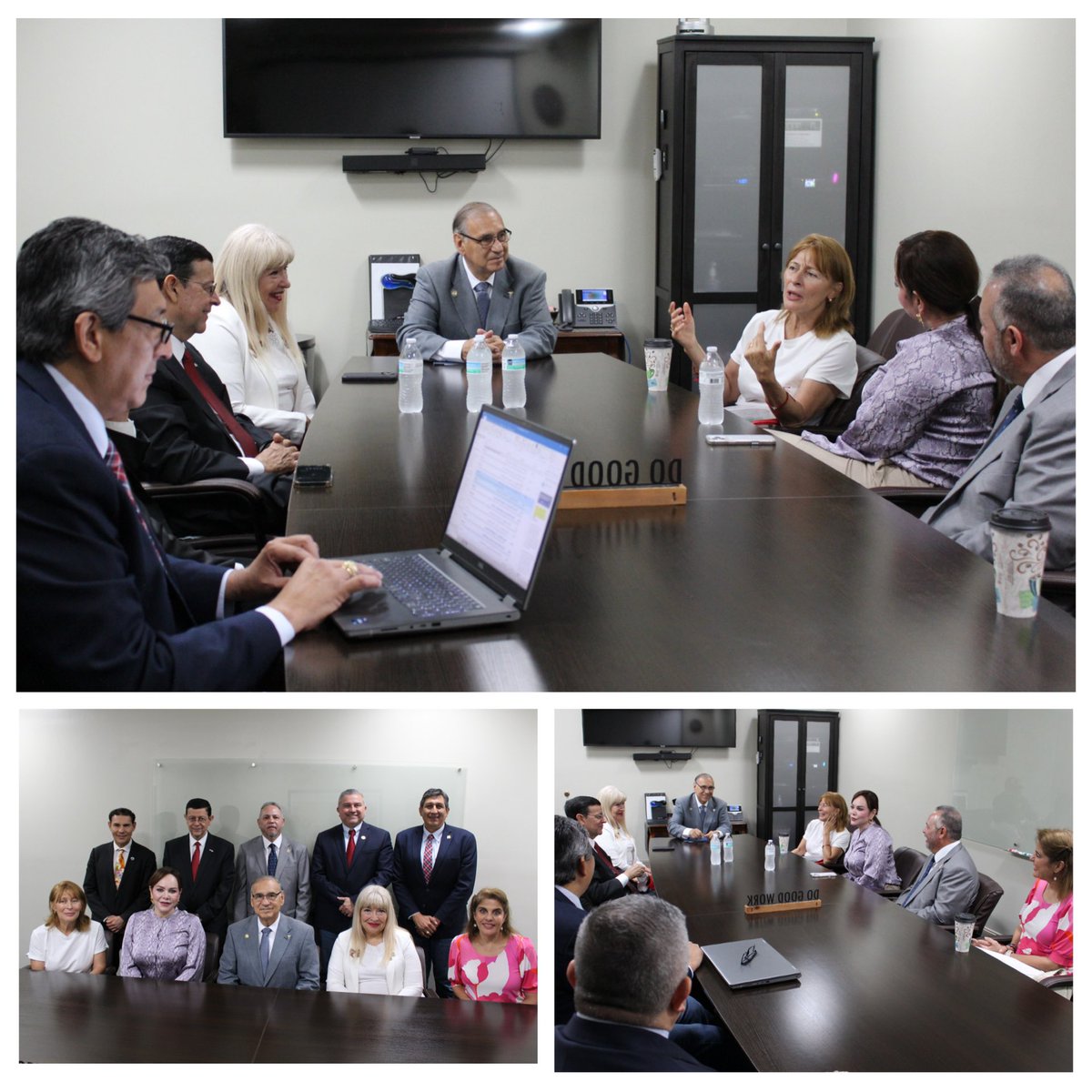 Previo a inauguración #SBD2025 en Laredo, la Titular del <a href="/IME_SRE/">IMME</a> <a href="/tatclouthier/">Tatiana Clouthier</a> sostuvo reunión con alcaldes <a href="/cityoflaredo/">City of Laredo</a> y <a href="/gobnld/">Gobierno de Nuevo Laredo</a> para reforzar colaboración en beneficio comunidad binacional #RegionLaredos 🇲🇽 🇺🇲. <a href="/SRE_mx/">Relaciones Exteriores</a> <a href="/DDeportivaMX/">El Balón entre México y el Mundo</a>