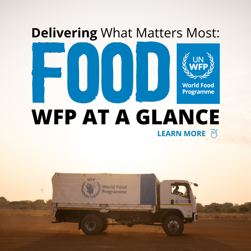 WFP's tweet photo. Food is life. 💙

WFP delivers critical food assistance in emergencies, supports school meal programmes in 80+ countries, and tackles malnutrition, reaching millions worldwide.

Learn how WFP feeds the world's hungriest people.