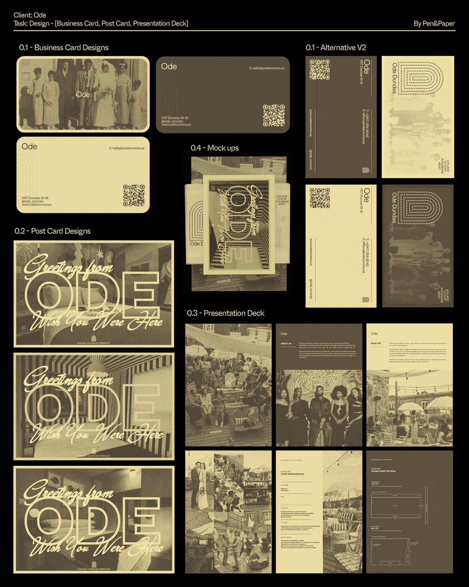 penpaperstudios's tweet photo. New Design Work for Ode ✍️🏠

Ode is a black-owned boutique hotel in Toronto. Started by a family who fell in love with a street: Dundas St. West.

“We dreamt of creating a place that celebrates the best of what the neighbourhood is becoming. So we made Ode for people like us.” https://t.co/kRRpkiBInk