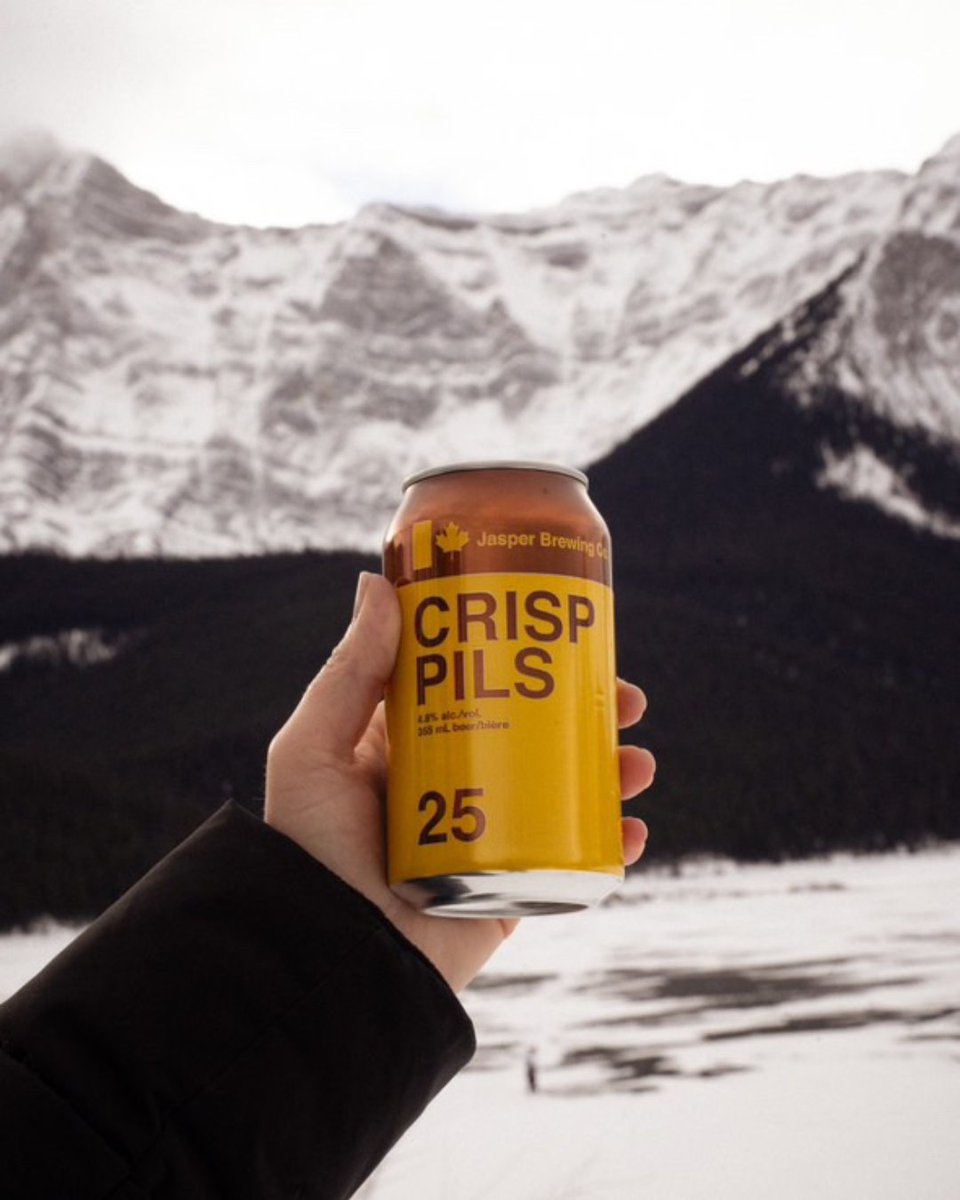 Sip on a delicious brew this weekend! Crisp Pils is a clean, crushable craft pilsner from Canada's first brewery in a National Park. Light, refreshing, and unmistakably crisp-eh.

Available in select pubs and liquor stores across Alberta. Find it here: brnw.ch/21wSnHy 🍻