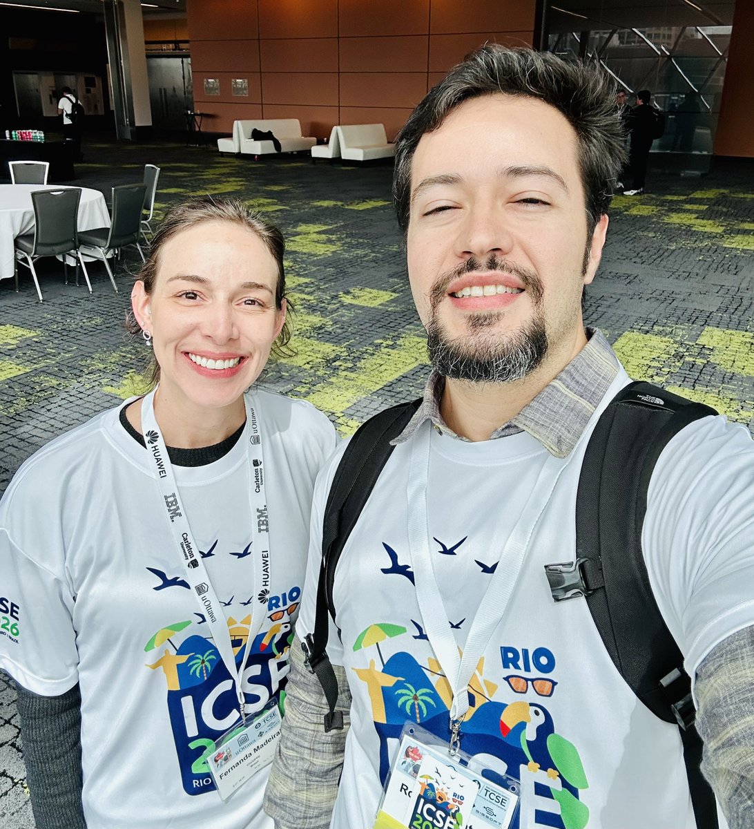 Happy to see <a href="/fermadeiral/">Fernanda Madeiral</a> in <a href="/ICSEconf/">ICSE</a> 2025 after meeting her in Amsterdam, but now getting ready for preparing the next edition in Rio de Janeiro, Brazil (April 12-18, 2026) 🚀🚀🚀