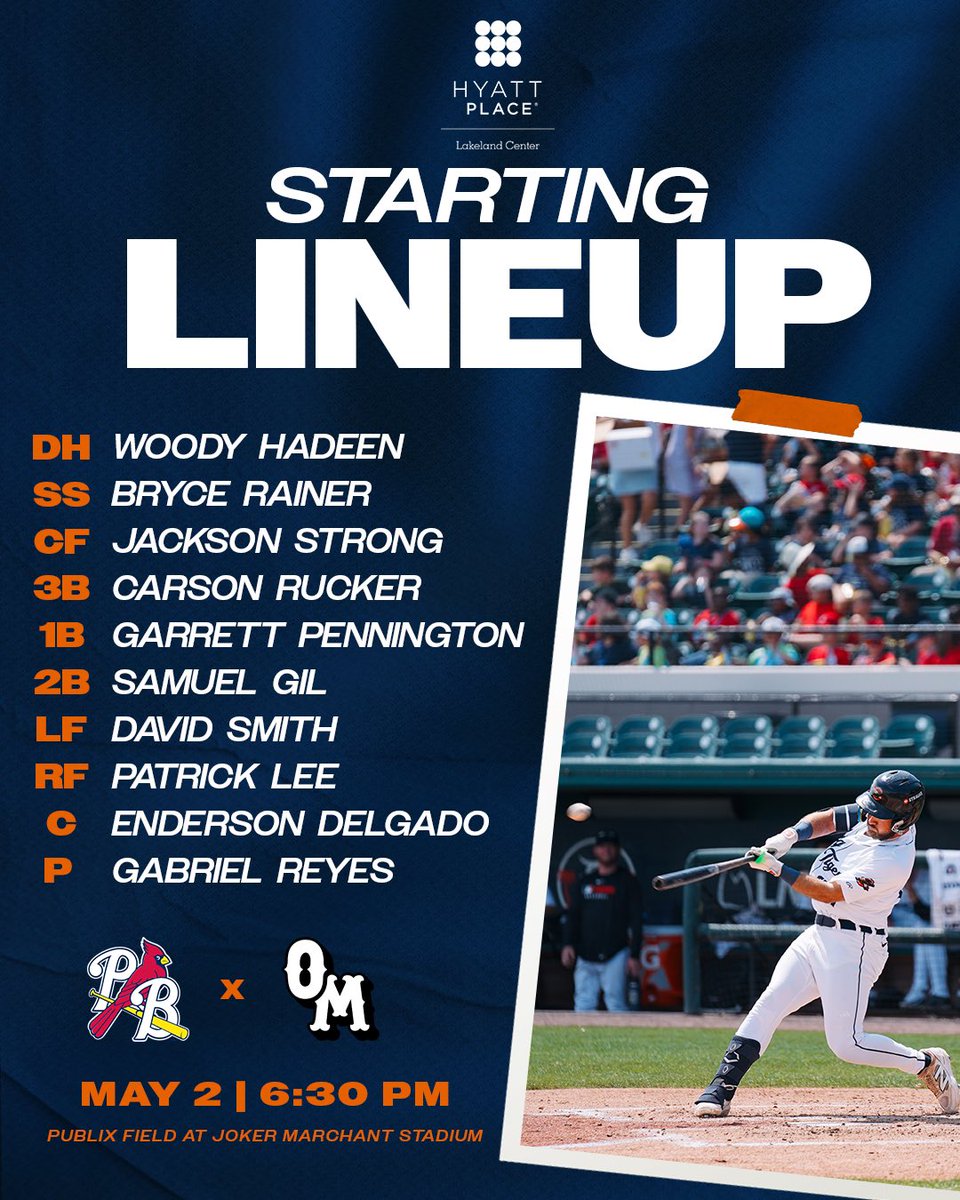 Tonight’s Starting Lineup ⬇️