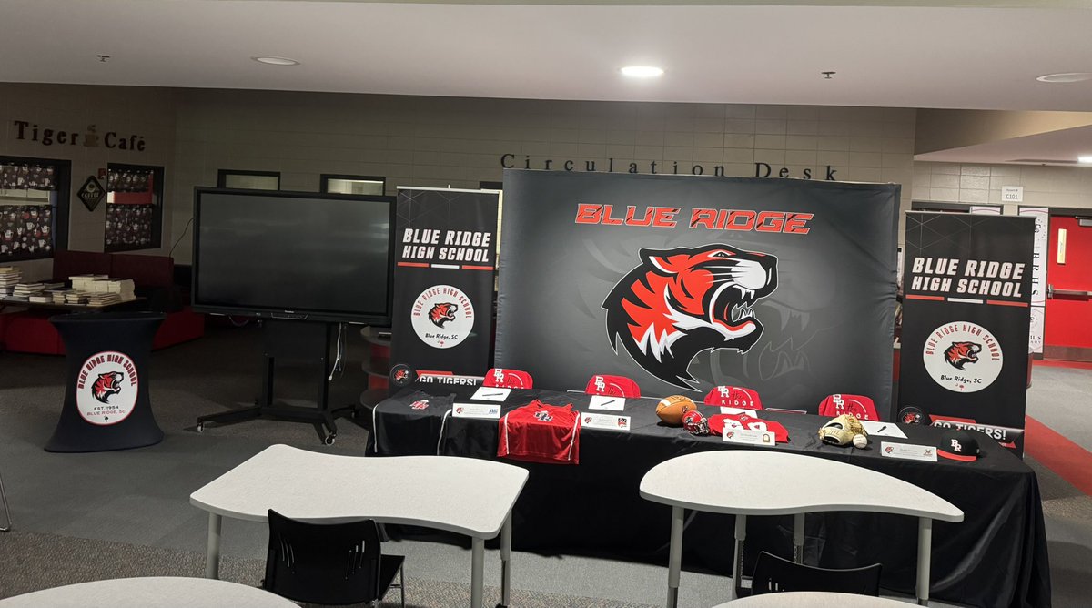 Blue Ridge High School (@brhstigers) on Twitter photo Signing Day #2 was phenomenal today. Love seeing our athletes achieve playing at the next level! Jayla Bivings, Ty Campbell, KB Henderson and Brady Smouse joined our 7 earlier signees to make 11 total for this Senior class from 8 different sports. #HearUsROAR <a href="/AshleyCWardlaw/">Ashley C. Wardlaw</a> Signing Day #2 was phenomenal today. Love seeing our athletes achieve playing at the next level! Jayla Bivings, Ty Campbell, KB Henderson and Brady Smouse joined our 7 earlier signees to make 11 total for this Senior class from 8 different sports. #HearUsROAR <a href="/AshleyCWardlaw/">Ashley C. Wardlaw</a>