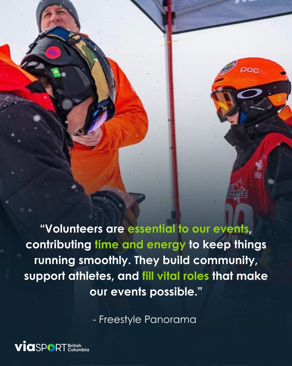 Volunteers are the heartbeat of amateur sport! 💙 From coaching to event management, they give their time to #MakeSportBetter across the province. Got a volunteer story? Share it with us for #NationalVolunteerWeek! ✨

#VolunteersMakeWaves #NVW2025 #ThankYouVolunteers
