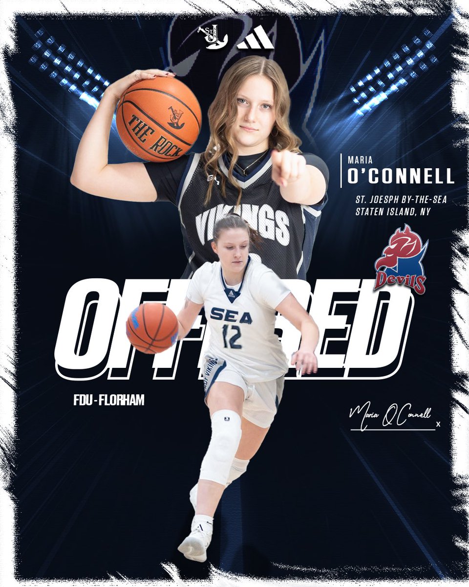 Maria O’Connell (@mariaoc53) on Twitter photo I am so grateful to have received an offer from Coach Johnson to continue playing basketball at FDU Florham! Thank you for the opportunity!! <a href="/DevilsWBB/">FDU-Florham WBB</a>
<a href="/1on1YourShotOn1/">1 on 1 ... Your Shot On Your Terms</a> @sealadyvikingsbball
<a href="/FootprintzGroup/">The FOOTPRINTZ GROUP</a>
<a href="/coachschoiceusa/">COACH'S CHOICE USA</a>
<a href="/ushoops/">Coach Rich Leary</a> I am so grateful to have received an offer from Coach Johnson to continue playing basketball at FDU Florham! Thank you for the opportunity!! <a href="/DevilsWBB/">FDU-Florham WBB</a>
<a href="/1on1YourShotOn1/">1 on 1 ... Your Shot On Your Terms</a> @sealadyvikingsbball
<a href="/FootprintzGroup/">The FOOTPRINTZ GROUP</a>
<a href="/coachschoiceusa/">COACH'S CHOICE USA</a>
<a href="/ushoops/">Coach Rich Leary</a>
