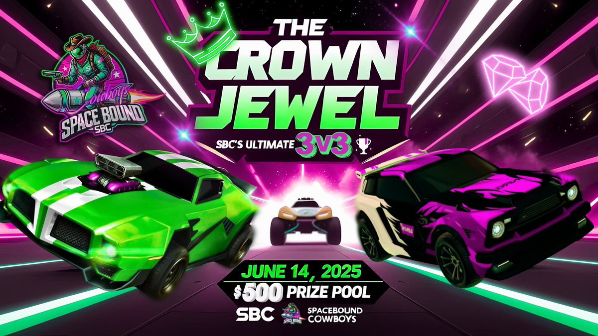Space Bound Cowboys (@sbcesportsrl) on Twitter photo JUNE 14th $500 be there or miss out
#sbc #rocketleague #spaceboundcowboys
<a href="/LeftLaneTom/">SBC Tomm</a> <a href="/SBC_Chenzo/">SBC_Chenzo</a> <a href="/SBCSlyyyCROOK/">Chris Cruz</a> JUNE 14th $500 be there or miss out
#sbc #rocketleague #spaceboundcowboys
<a href="/LeftLaneTom/">SBC Tomm</a> <a href="/SBC_Chenzo/">SBC_Chenzo</a> <a href="/SBCSlyyyCROOK/">Chris Cruz</a>