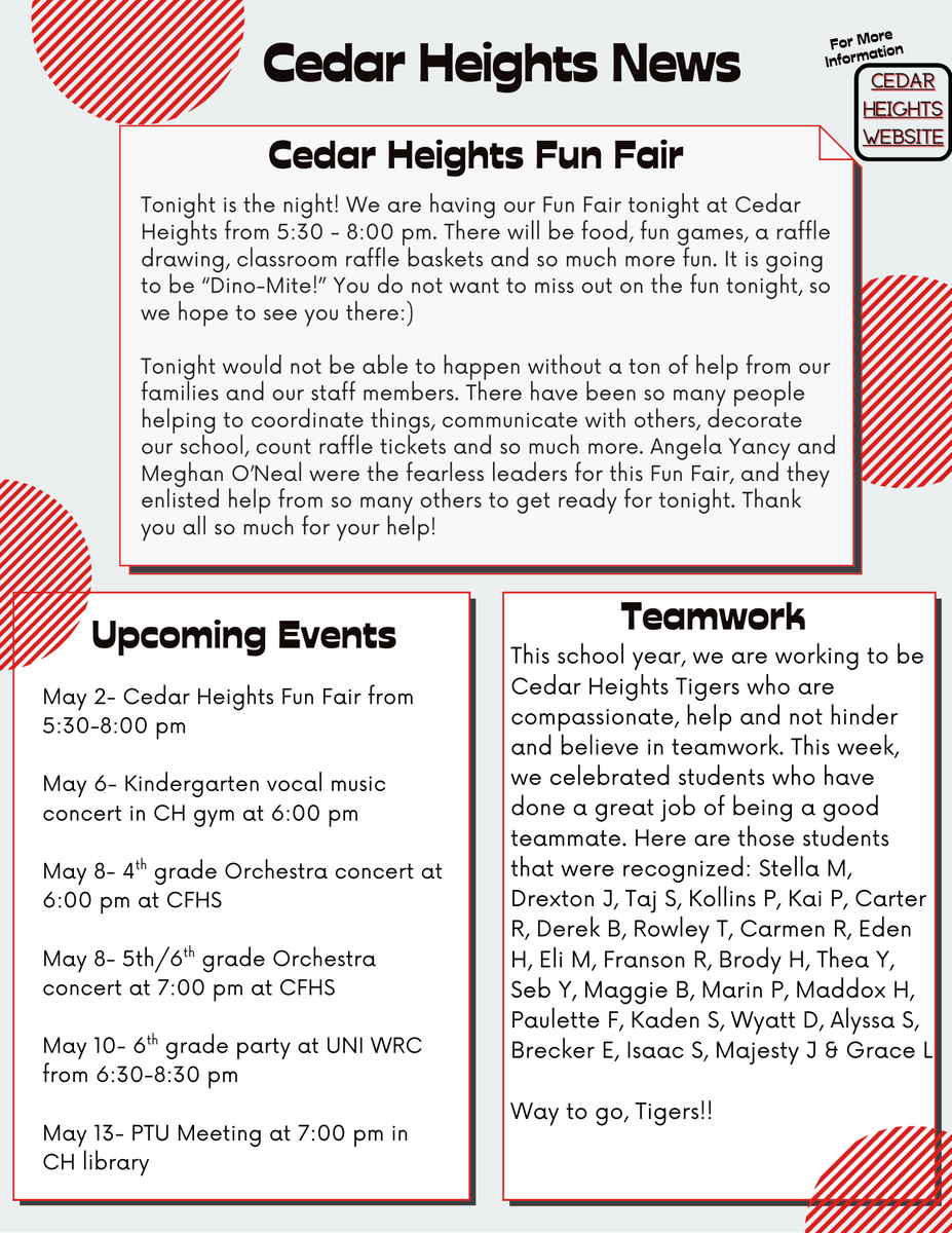 Check out our latest newsletter!!