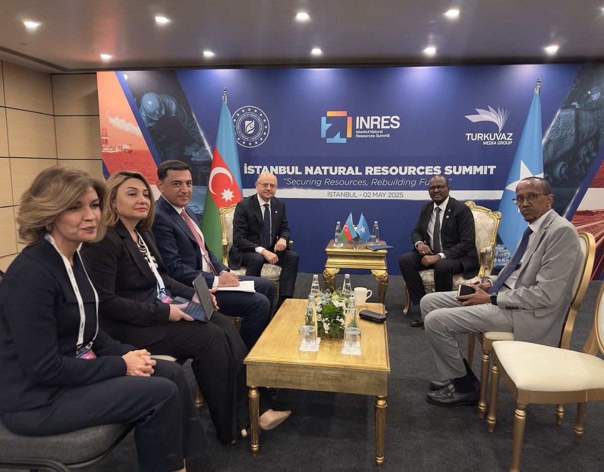 Arabey Hashi Abdi (@arabeyhashi) on Twitter photo During the INRSummit the Somali delegation led by our Minister <a href="/DahaShire/">Dahir Shire</a> met Azerbaijan oil and gas minister <a href="/ParvizShahbazov/">Parviz Shahbazov</a>, we discussed the implementation of the MOU on cooperation in the fields of oil and gas, as well as support for the training young Somalia's graduate. During the INRSummit the Somali delegation led by our Minister <a href="/DahaShire/">Dahir Shire</a> met Azerbaijan oil and gas minister <a href="/ParvizShahbazov/">Parviz Shahbazov</a>, we discussed the implementation of the MOU on cooperation in the fields of oil and gas, as well as support for the training young Somalia's graduate.