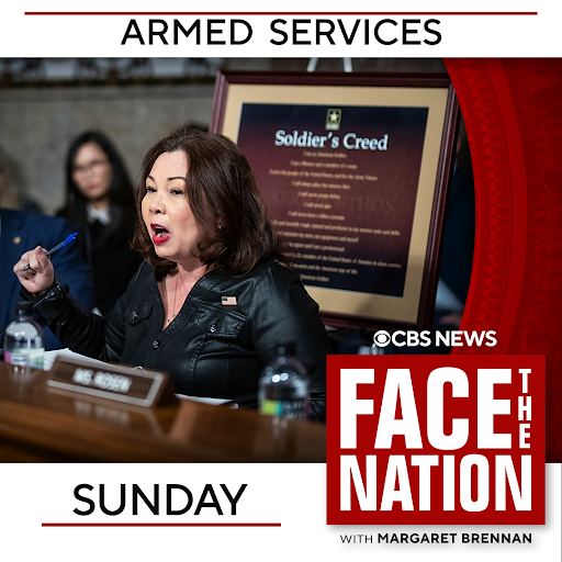 Face The Nation (@facethenation) on Twitter photo SUNDAY: Illinois Democratic <a href="/SenDuckworth/">Tammy Duckworth</a> discusses the Armed Services Committee’s bipartisan request for an investigation into Defense Secretary Pete Hegseth. PLUS – how will President Trump’s tariffs and budget proposals impact her state? Tune in, 10:30amET. SUNDAY: Illinois Democratic <a href="/SenDuckworth/">Tammy Duckworth</a> discusses the Armed Services Committee’s bipartisan request for an investigation into Defense Secretary Pete Hegseth. PLUS – how will President Trump’s tariffs and budget proposals impact her state? Tune in, 10:30amET.