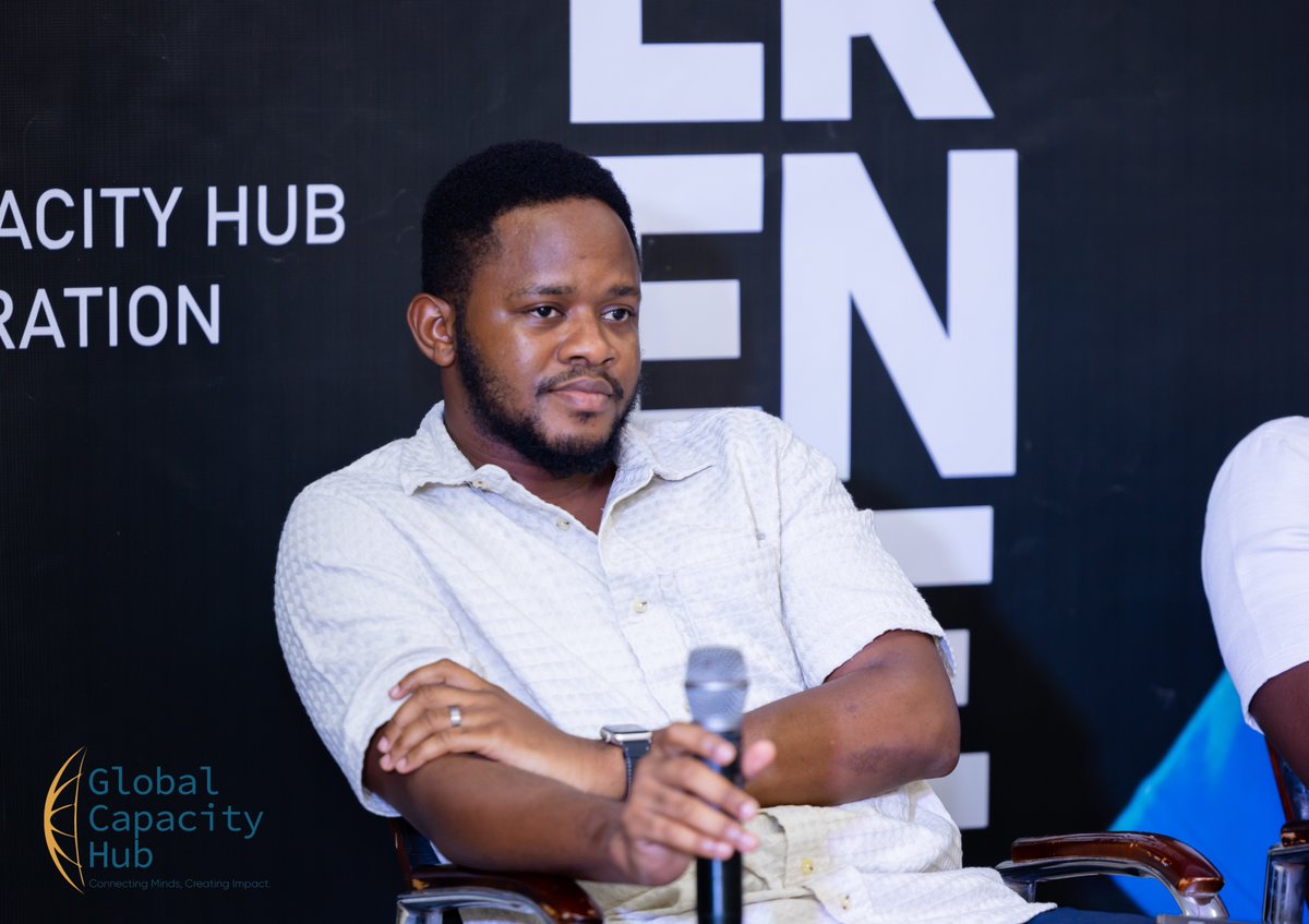 gcapacityhub's tweet image. Check out @Whispa2me_, an AI-powered mobile app addressing mental health issues. Thank you, MacBeth Yakuba, for sharing this emerging technology at the AI &amp;amp; Emerging Technologies Conference 2025, UPSA - Accra.