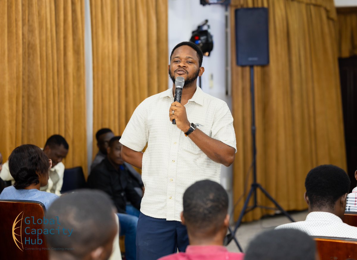 gcapacityhub's tweet image. Check out @Whispa2me_, an AI-powered mobile app addressing mental health issues. Thank you, MacBeth Yakuba, for sharing this emerging technology at the AI &amp;amp; Emerging Technologies Conference 2025, UPSA - Accra.