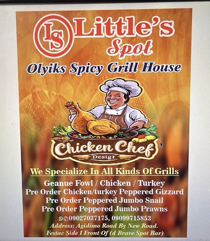 m01tera's tweet photo. @Naija_PR You can order guinea fowl and chicken at Little Spot for special occasions and individual packages. We deliver in Lagos. It’s worth every bite. https://t.co/iDqeK4SJAV