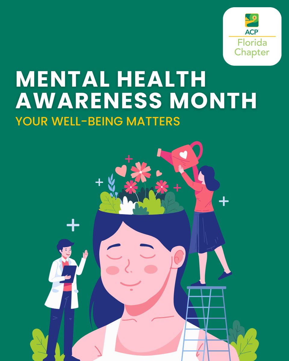 Your well-being matters. 💚
This #MentalHealthAwarenessMonth, let’s pause, reflect, and care for ourselves as much as we care for others. 🧠 We’re in this together.
👇 How do you protect your mental health during busy weeks? #InternalMedicine
