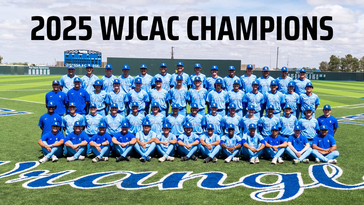 Odessa College Wrangler Athletics (@wranglersports) on Twitter photo โพ๏ธ <a href="/OdessaCBaseball/">Odessa College Baseball</a> captures the 2025 WJCAC Regular Season Championship. Wranglers were 30-6 in league play this year!
#OCWranglers #WranglerNation โพ๏ธ <a href="/OdessaCBaseball/">Odessa College Baseball</a> captures the 2025 WJCAC Regular Season Championship. Wranglers were 30-6 in league play this year!
#OCWranglers #WranglerNation