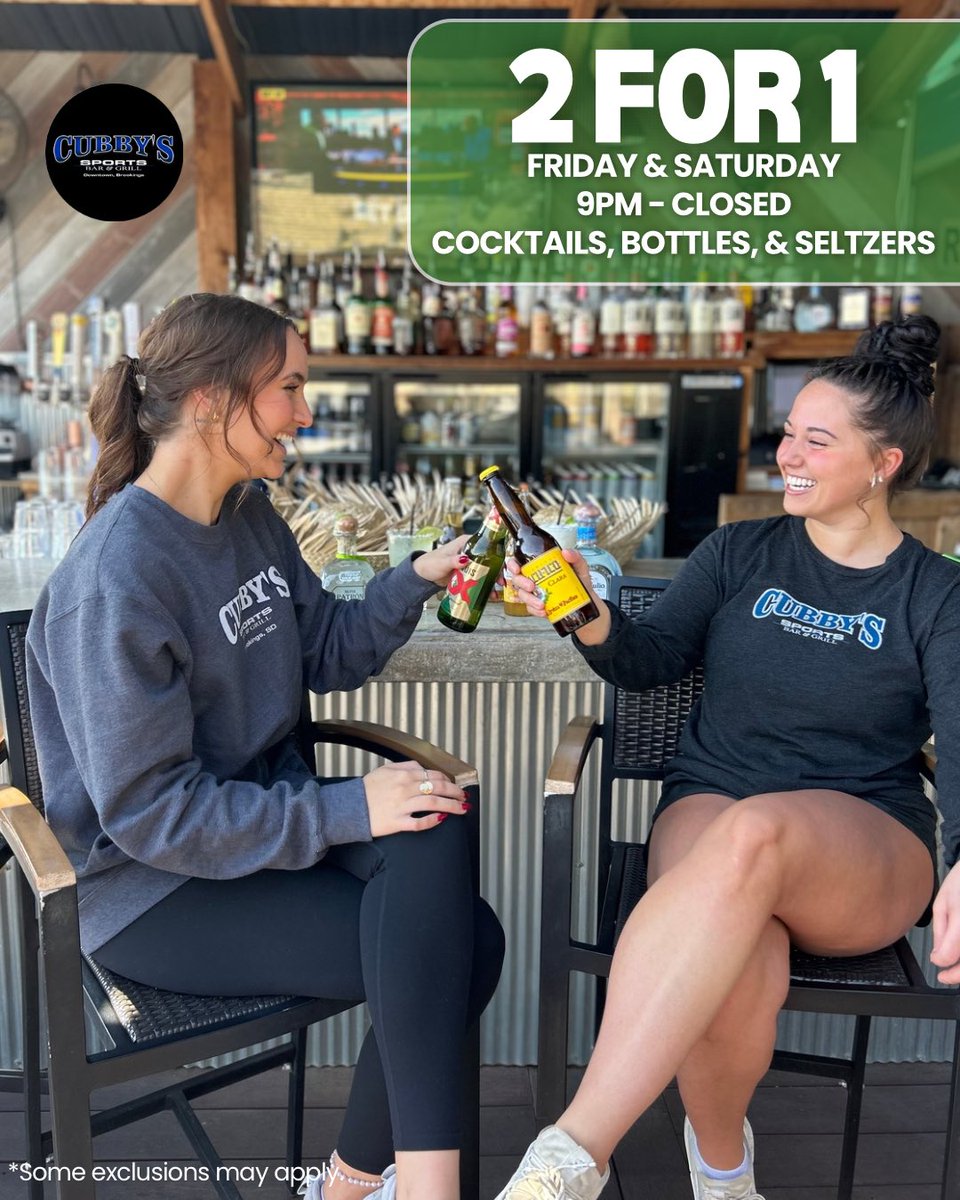 Cinco de Mayo pregame is ON at Cubby’s! Weekend 2fers….a beer for you and a beer for your buddy—double the fun, zero regrets (probably). 🍻