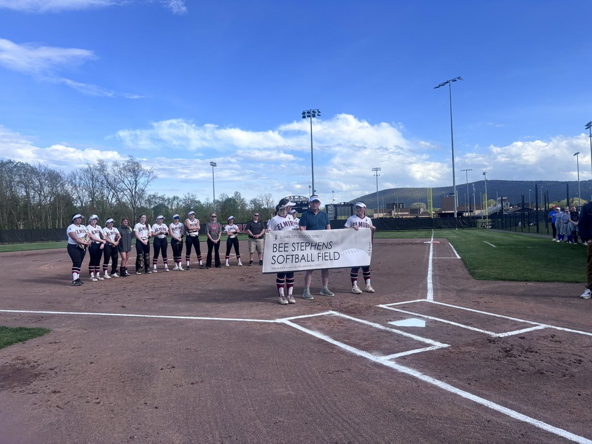 Elmira City Schools (@ecsd_schools) on Twitter photo It was a beautiful afternoon to Re-Dedicate the Bee Stephens Softball field at the <a href="/ECSD_Athletics/">Express Athletics</a> Complex, paying tribute to her enduring legacy in local athletics and education. #ExpressStrong It was a beautiful afternoon to Re-Dedicate the Bee Stephens Softball field at the <a href="/ECSD_Athletics/">Express Athletics</a> Complex, paying tribute to her enduring legacy in local athletics and education. #ExpressStrong