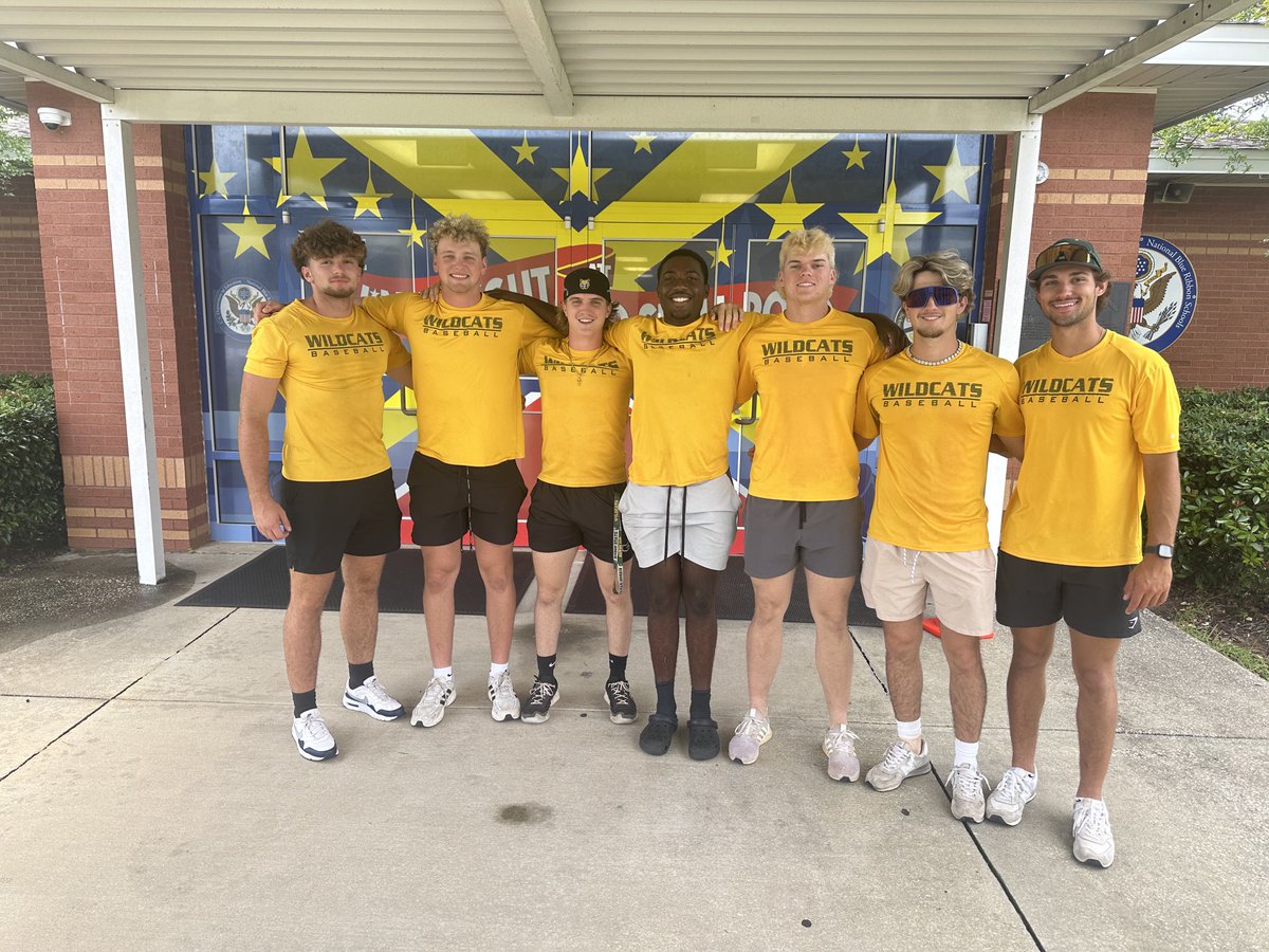 Our athletic department took the day to help Old Shell Road Elementary with their day of fun #mudita #Bishopstatement