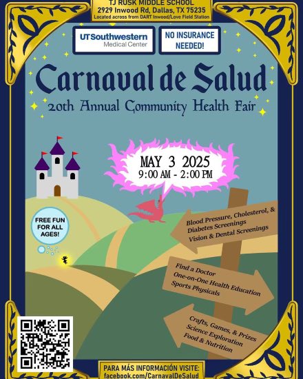 ED_Rivera_DISD's tweet image. Join us tomorrow, May 3rd, for lots of fun, activities, food, prizes, health checks/information, sports physicals, and much more. It’s happening at TJ Rusk Middle School (2929 Inwood Road) from 9am to 2 pm.