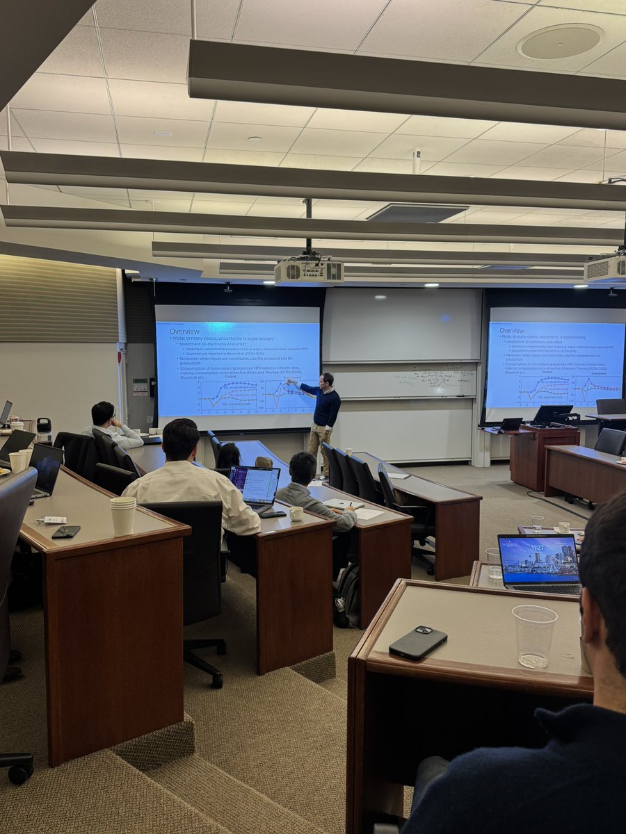 MFRProgram's tweet image. To wrap up our conference, we have @ManuelMenkhoff (LMU) and Ian Dew-Becker (FRB Chicago) discussing macroeconomic tail risk expectations of firms. Many thanks to all speakers and guests for your participation! #EconTwitter