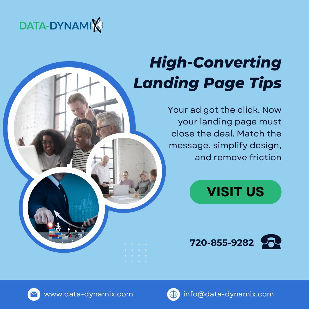 DataDynamix1's tweet image. 💻 Your ad got the click. Now your landing page must close the deal. Match the message, simplify design, and remove friction. Need feedback on your LP? Drop a link—we’ll take a look! #LandingPageTips #ConversionRateOptimization
