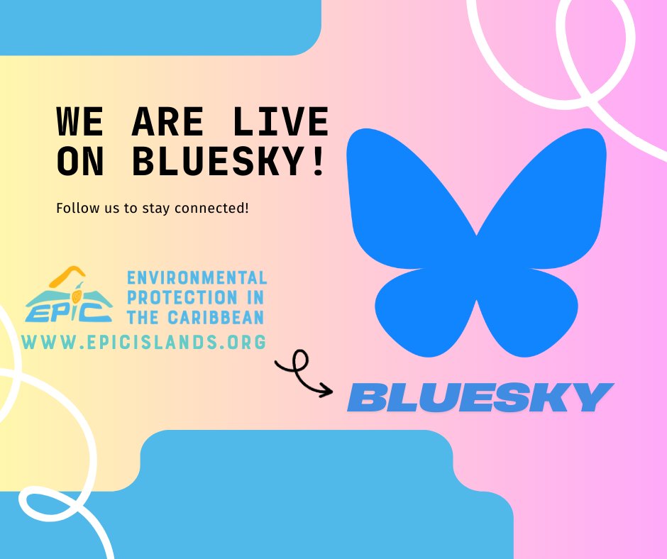 EPIC is now on <a href="/Bluesky/">bluesky</a>! Follow us <a href="/epicislands/">Environmental Protection in the Caribbean</a>.bsky.social for updates on Caribbean conservation. 🌴 #EPICIslands #BlueskySocial #CaribbeanConservation #FollowUs #NewOnBluesky #EnvironmentalCommunity
