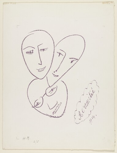 Study for frontispiece Apollinaire de A. Rouveyre (Étude pour le frontispice "Apollinaire" de A. Rouveyre), 1947 #artbots #matisse
