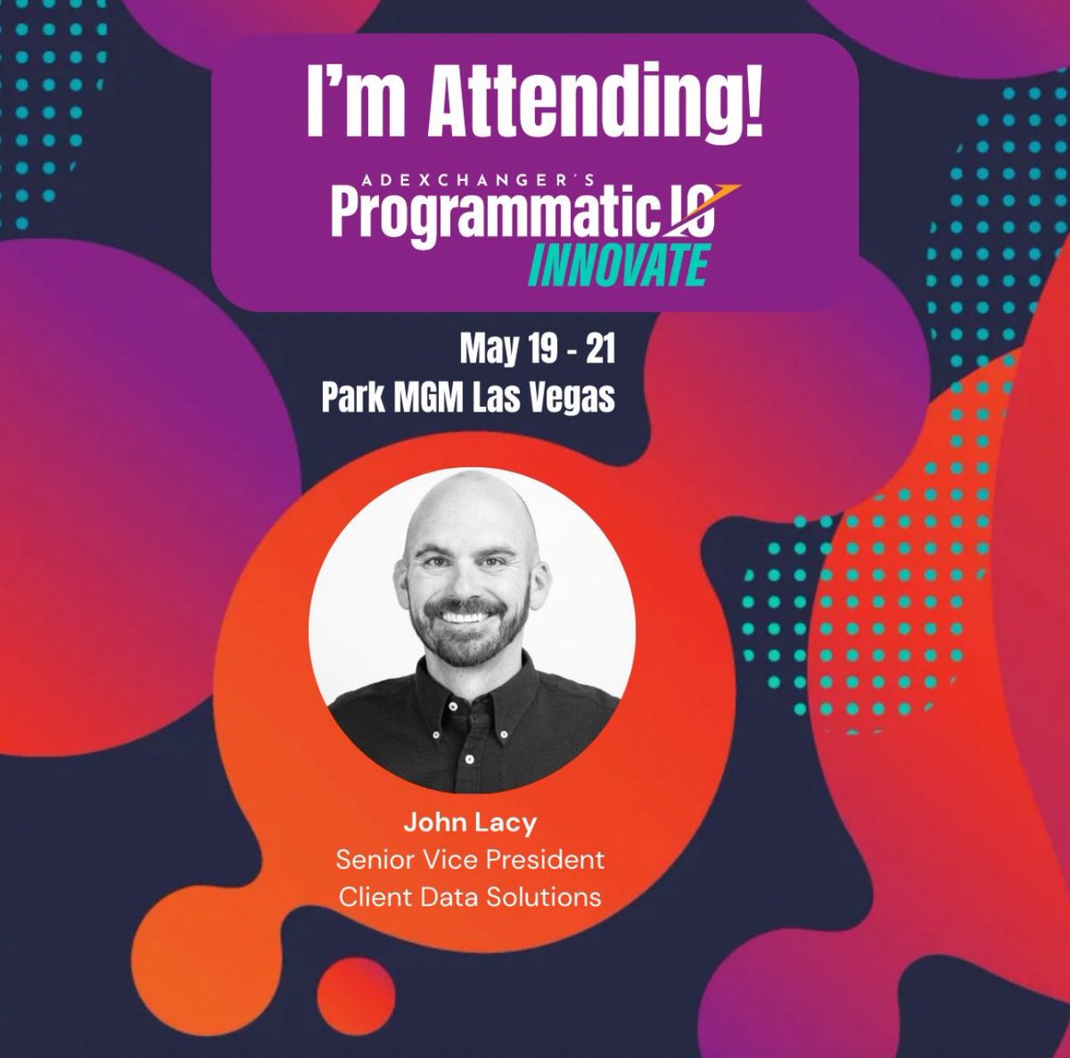 I'm eagerly anticipating connecting/reconnecting at #ProgrammaticIO in Las Vegas in a few weeks. If you're interested in learning about the innovative solutions for advertisers from OnSpot, set time: https 
Link to schedule a meeting:  lnkd.in/gAKFfYNM