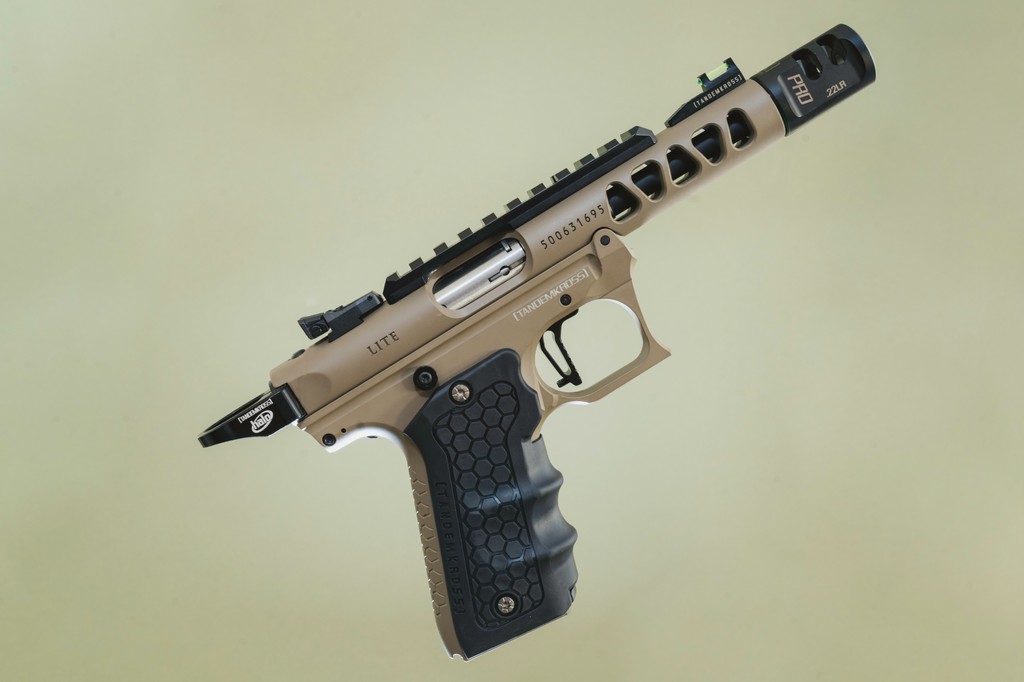 You wanted a full-metal upgrade. ☑️
You wanted upgraded internals.  ☑️
You wanted Flat Dark Earth. ☑️
The Cthulhu delivers. 

🔥 Now available in FDE for Ruger® Mark IV™ and 22/45™

#CthulhuHasAwakened #Tandemkross #Ruger #RugerPistol #RugerMarkIV #Rimfire #Firearm #Pistol