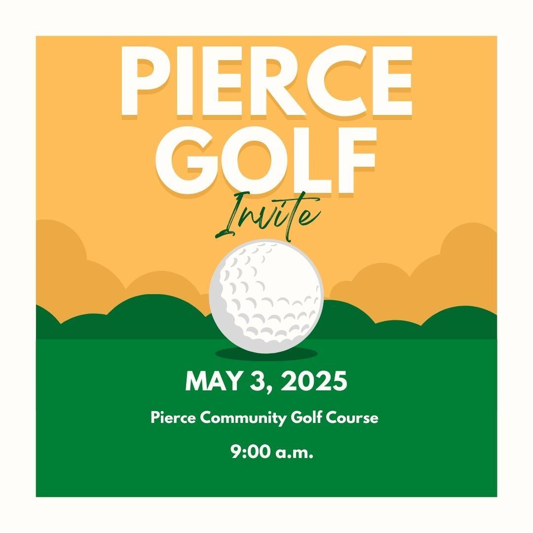 Hope to see you tomorrow at the Pierce golf invite at the Pierce Community Golf Course. #piercebluejays