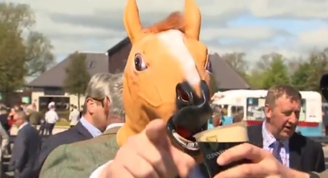 Great to see Hewick enjoying his day out at Punchestown today 🍺