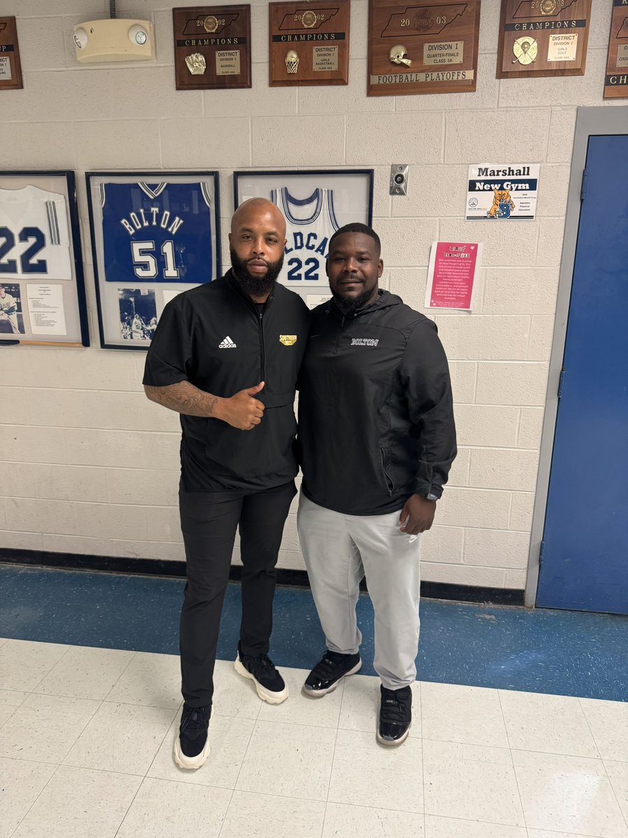 Bolton Football (@bhs_wildcats_fb) on Twitter photo Special s/o to the following schools for stopping by to recruit our student athletes here at Bolton on this week:
<a href="/RhodesFootball/">Rhodes Football</a> - <a href="/Coach_DiLella/">Christopher DiLella</a>
<a href="/CoahomaFootball/">Coahoma Tigers Football</a> - <a href="/elijohnson75/">Eli Johnson</a>
<a href="/SouthernMissFB/">Southern Miss Football</a> - <a href="/Dbowman85/">Dominique Bowman</a>
Enjoyed having you on campus!
#CBTG™️
#CommittedToDoingItBIG ™️ Special s/o to the following schools for stopping by to recruit our student athletes here at Bolton on this week:
<a href="/RhodesFootball/">Rhodes Football</a> - <a href="/Coach_DiLella/">Christopher DiLella</a>
<a href="/CoahomaFootball/">Coahoma Tigers Football</a> - <a href="/elijohnson75/">Eli Johnson</a>
<a href="/SouthernMissFB/">Southern Miss Football</a> - <a href="/Dbowman85/">Dominique Bowman</a>
Enjoyed having you on campus!
#CBTG™️
#CommittedToDoingItBIG ™️