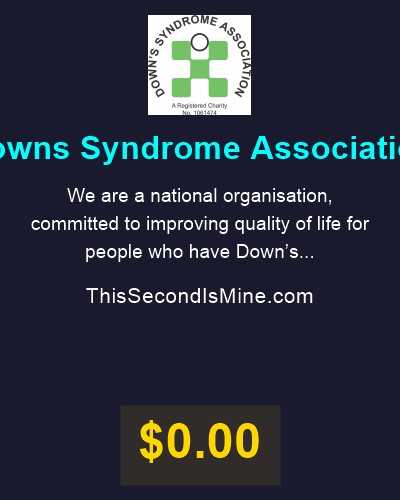 TSIMdotCOM's tweet image. 💝💖 Charity Spotlight: Downs Syndrome Association

Every second claimed sends 50% of the purchase to great causes like @DSAInfo 

Thank you 🙏 for the incredible work you do.

#ThisSecondIsMine