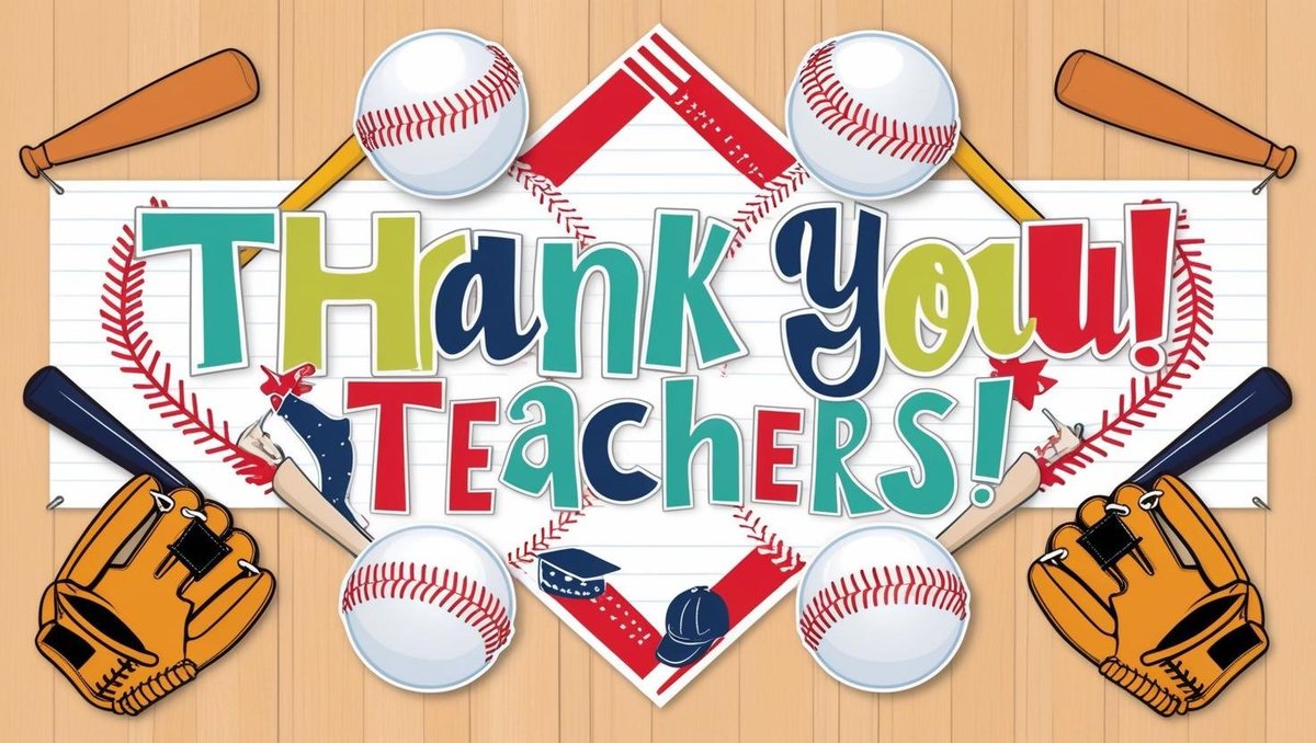 Can’t wait to celebrate our teachers for Teacher Appreciation Week! We hit it out of the park with them! ⚾️