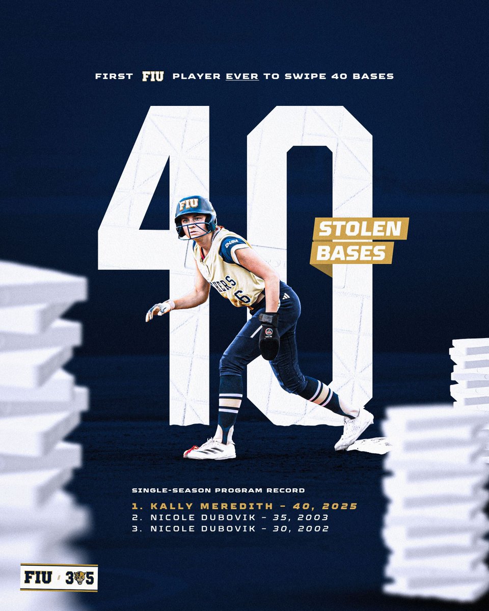 First <a href="/FIU/">FIU</a> player EVER to SWIPE 40 🏃‍♀️

<a href="/kallymeredith/">Kally Meredith</a>