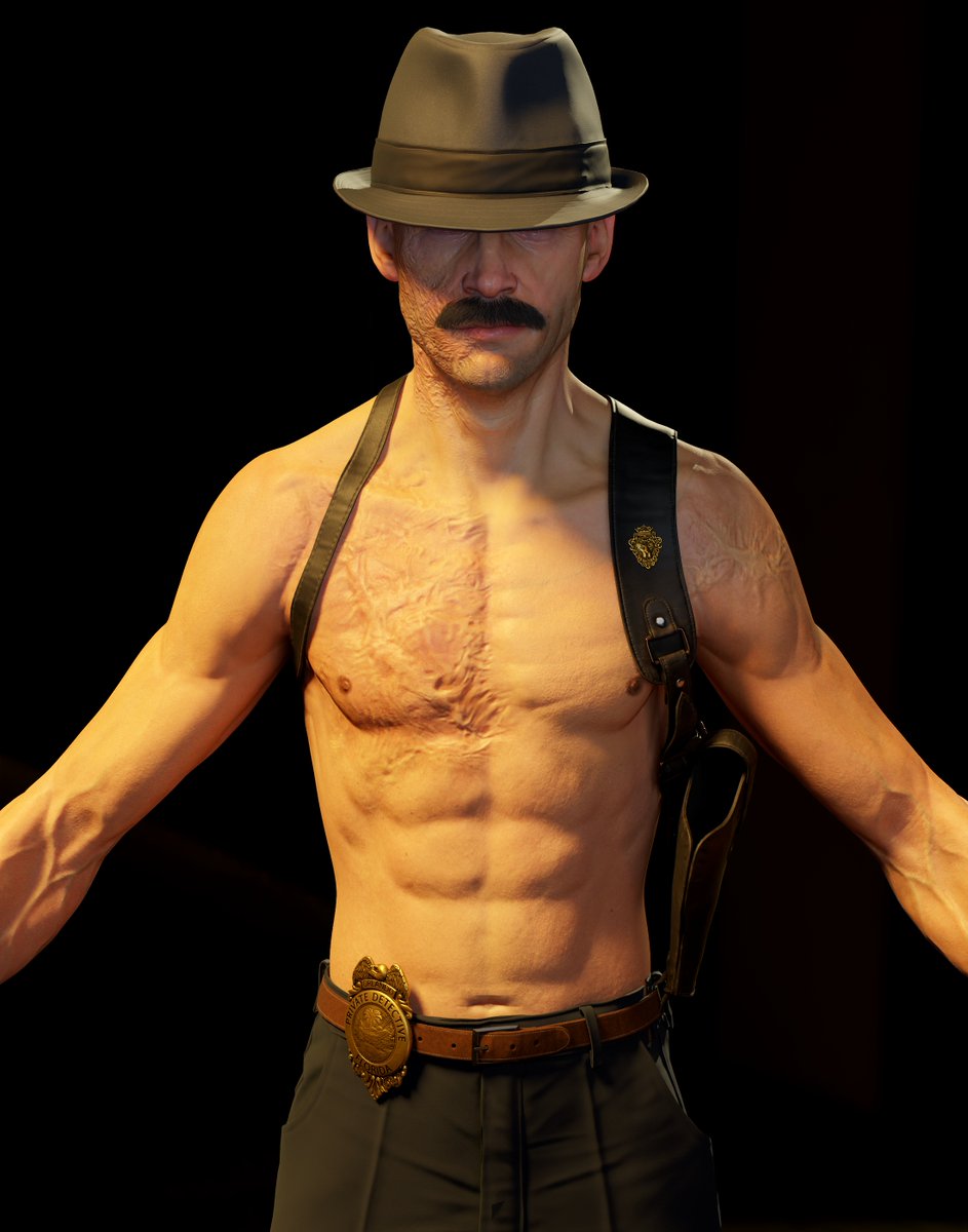 a render test for my detective character. 

#gamedev #gameart #3dart #3dartist #unreal #gameartist #characterdesign #characterart