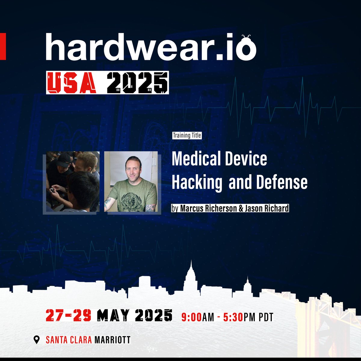 The Medical Device Hacking and Defense Hardwear.io 2025 training is filling up. Make sure to grab a seat and learn how to find and patch medical device vulnerabilities (hardwear.io/usa-2025/train…).