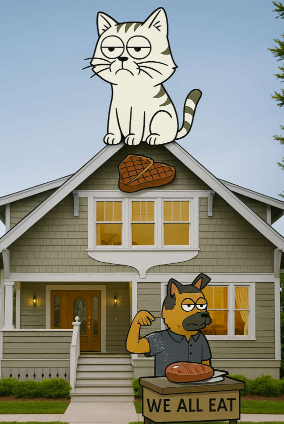 $Mondy Paid a visit to $HOUSE today…

Turns out they flipped it into a STEAK HOUSE.

Absolute yum Mrrrrrrr. 🥩🔥
#pumpfun #MondyMonday #mondycat #memecoin 

Coin Launchin soon!