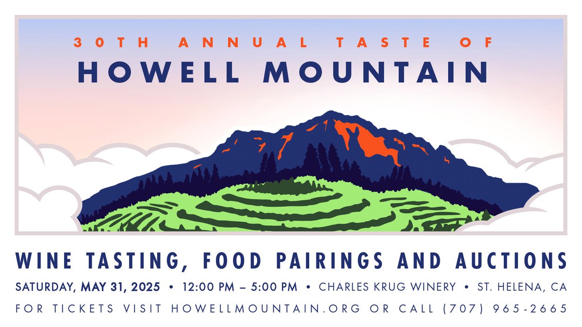 Cal. Cab. Society (@cal_cab_society) on Twitter photo Here’s your MOTHERS DAY GIFT…treat her to A Taste of Howell Mountain w/ 50 Howell Mountain #wineries & gourmet small bites ● Sat. May 31 ● 12-5pm at <a href="/charleskrugwine/">Charles Krug Winery</a> in St. Helena! $225 tickets at HowellMountain.org It's gonna be #epic #epicwines #epicwineevents Here’s your MOTHERS DAY GIFT…treat her to A Taste of Howell Mountain w/ 50 Howell Mountain #wineries & gourmet small bites ● Sat. May 31 ● 12-5pm at <a href="/charleskrugwine/">Charles Krug Winery</a> in St. Helena! $225 tickets at HowellMountain.org It's gonna be #epic #epicwines #epicwineevents
