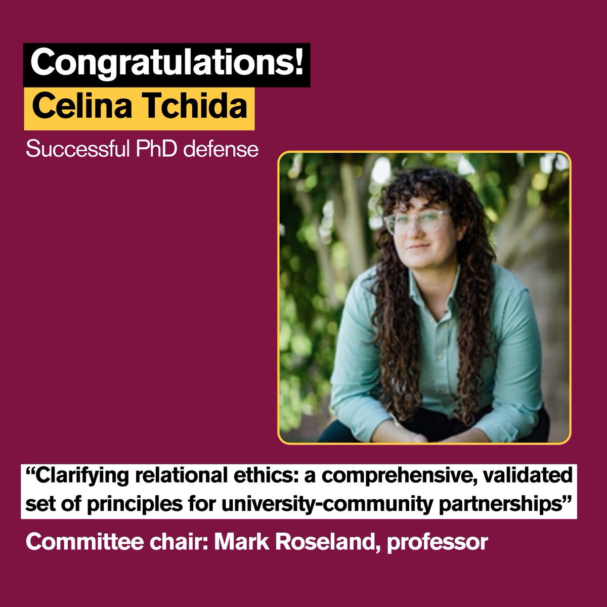 Join us in congratulating PhD candidates Natasha Martell-Johnson, Tanner Caterina-Knorr and Celina Tchida on successfully defending their dissertations! 🎉 We're proud of you and wish you the best in your future endeavors. 🎓🔱 #CommunityForGood