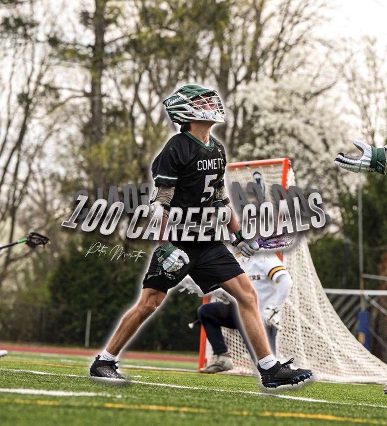 Congratulations to Comet Senior Peter Marietta for reaching 100 goals last week!  Keep adding to that total!