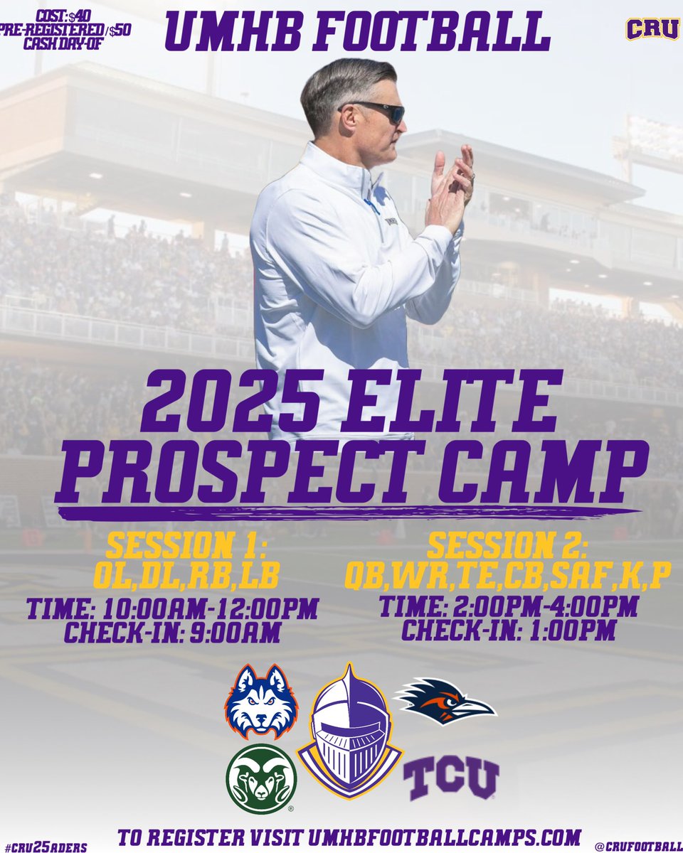 Added some more special guests to our camp! 👀⚔️🏆

umhbfootballcamps.com