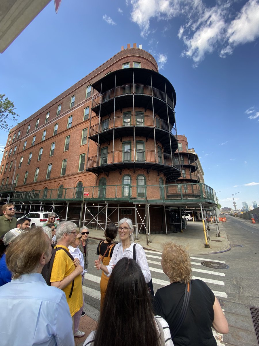 LESPI VP Deborah Wye led a wonderful walking tour for LESPI today, the History of the Lower East Side in Six Buildings, where she not only discussed the 6 buildings LESPI has proposed for NYC landmarking, but the LES's rich &amp; diverse history over the last 2 centuries. Wonderful!