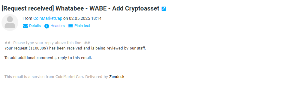WhatabeeToken's tweet photo. We’ve officially submitted WABE for listing on CoinMarketCap! 
 🔒Liquidity locked 
🔥50% of the supply burned 
📜 Ownership renounced 
📃Vesting verified on-chain 
🌱Community-led   
WABE was launched with just $975 and a vision — and now we’re taking the next big step together. Let's keep buzzing!  
#WABE #CoinMarketCap #CommunityDriven